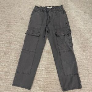 PacSun Grey Baggy Cargos Elastic Waist Jean  Size XS